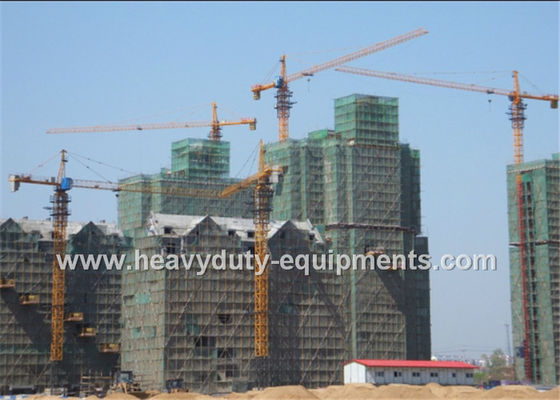China Torenkraan met vrije hoogte 50m en maximum lading 10 T met garantie voor bouw leverancier