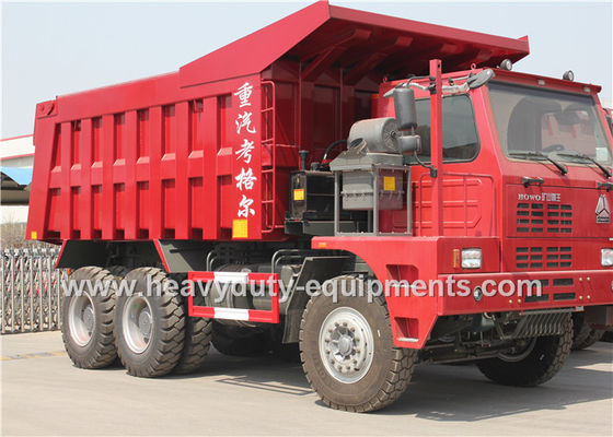 China 70 6X4 van het de Vrachtwagenton merk Sinotruk HOWO van de Mijnstortplaats met het opheffende systeem van HYVA Hdraulic leverancier