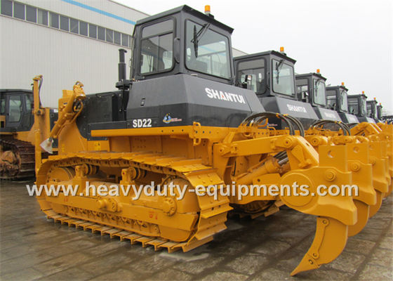 China Shantuibulldozer SD22 met een cabine van de hexahedronbevochtiging in breed zicht wordt uitgerust dat leverancier