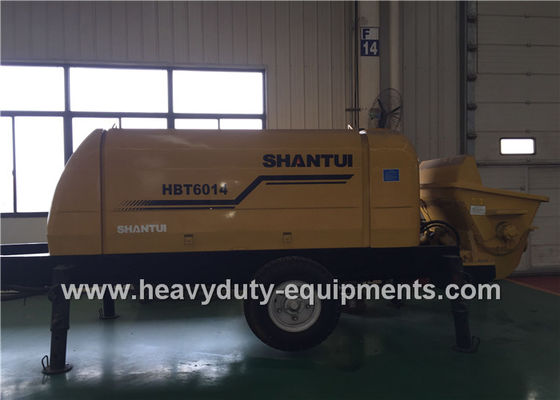 China Keurt de de concrete pompaanhangwagen van SHANTUI HBT60 de geneigde poortklep goed, die goed aanpassingsvermogen kenmerken aan beton leverancier
