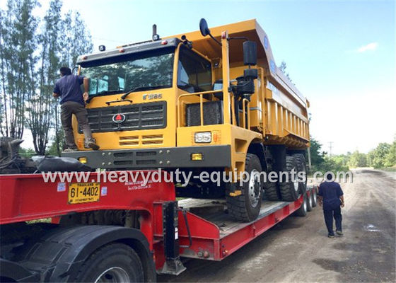 China 60 ton van van de de Stortplaatsvrachtwagen van de wegmijnbouw van de de Kippers306kw motor de machtsaandrijving 6x4 met 34m3-het Volume van de lichaamslading leverancier