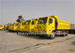 371HP SINOTRUCK HOWO 70 ton die stortplaatsvrachtwagen, de parabolische Vrachtwagen van de de Kippersstortplaats van de bladlente ontginnen leverancier